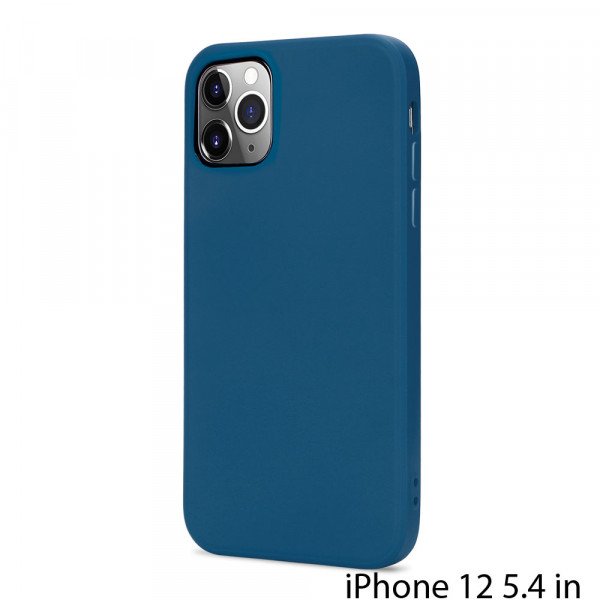 Wholesale Slim Pro Silicone Full Corner Protection Case for iPhone 12 Mini 5.4 inch (Navy Blue)